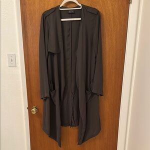 ASTR Charcoal Drape Jacket